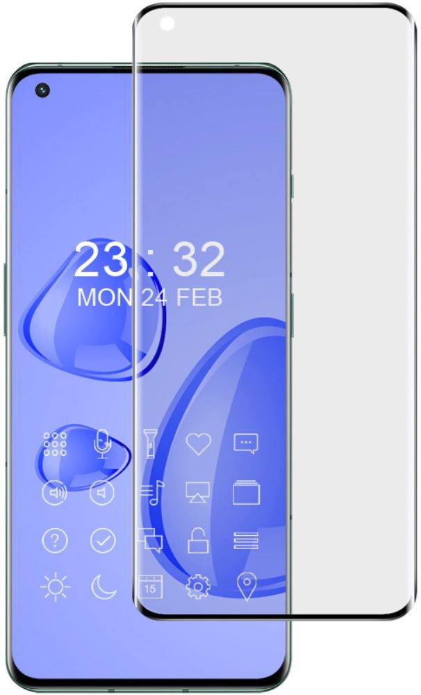 Imak OnePlus 10 Pro Screen Protector 3D Tempered Glass Full Cover afbeelding 1