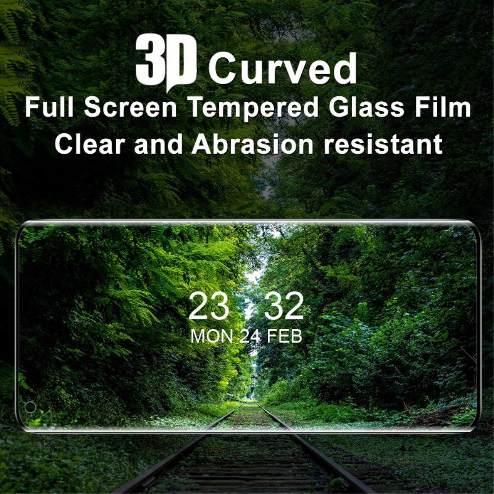 Imak OnePlus 10 Pro Screen Protector 3D Tempered Glass Full Cover afbeelding 3