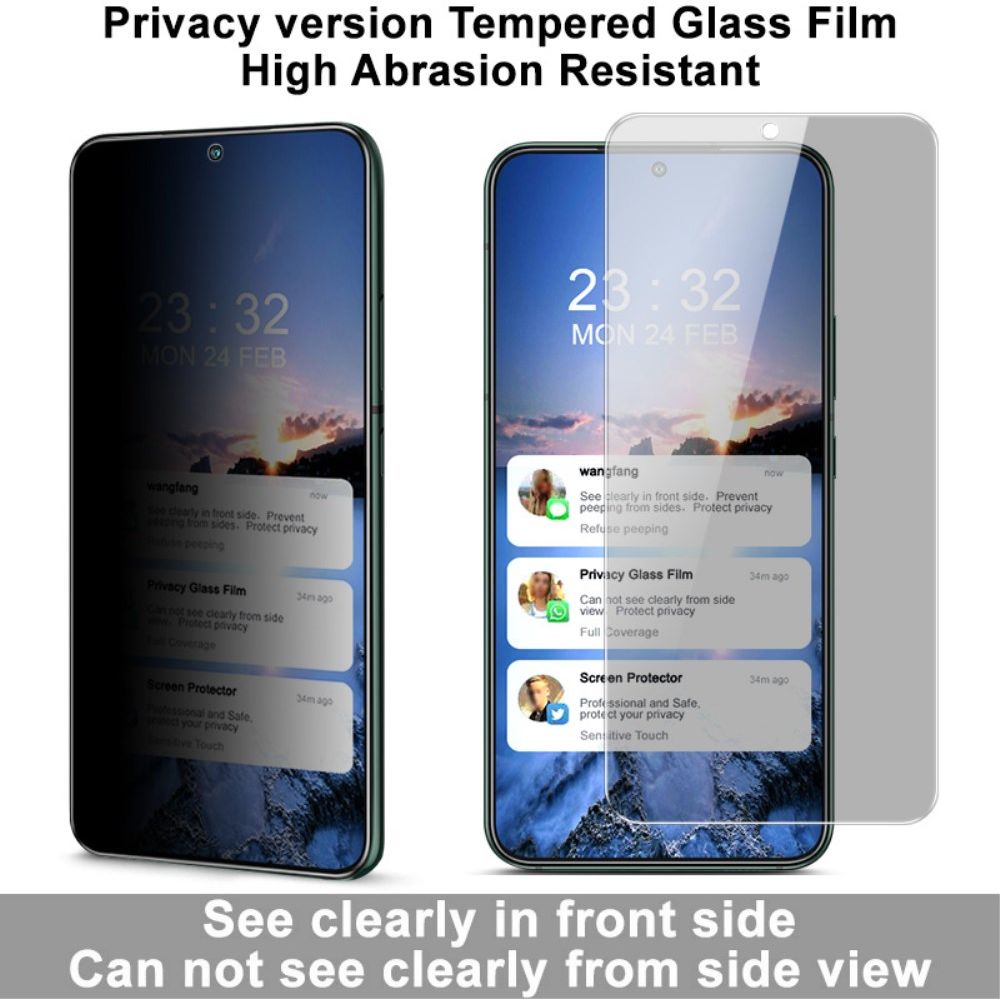 Imak Samsung Galaxy S22 Plus Screen Protector Privacy Tempered Glass afbeelding 3