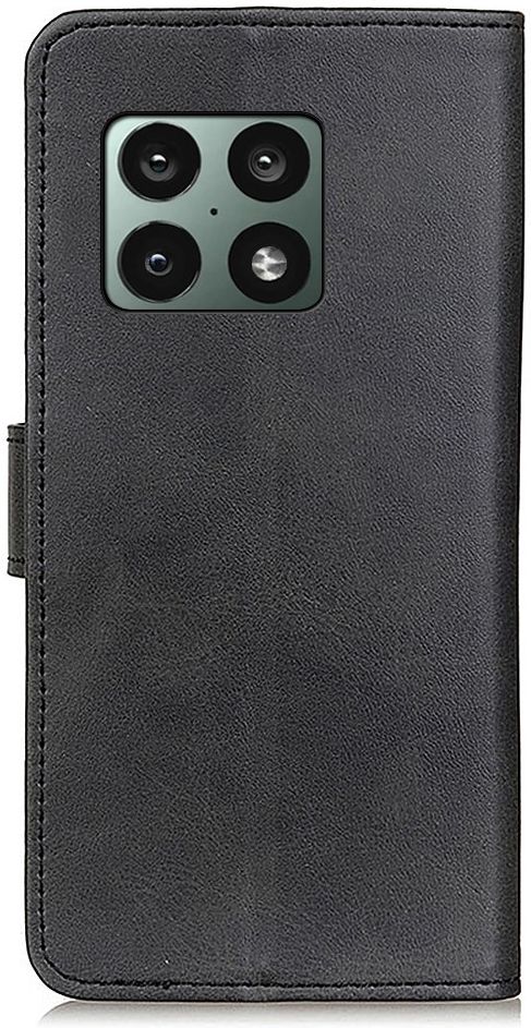 OnePlus 10 Pro Hoesje Portemonnee Book Case Kunstleer Zwart afbeelding 3