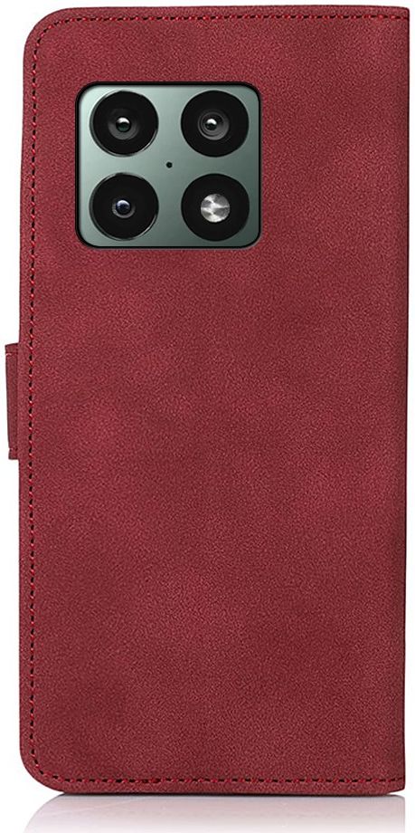 KHAZNEH OnePlus 10 Pro Hoesje Vintage Wallet Book Case Rood afbeelding 4