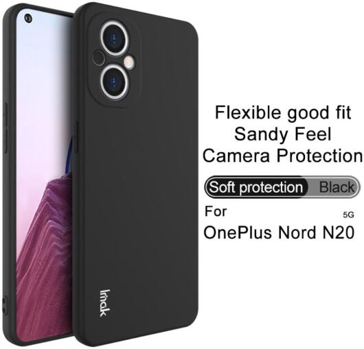 IMAK UC-3 Series Oppo Reno 8 Lite Hoesje Dun TPU Zwart afbeelding 6