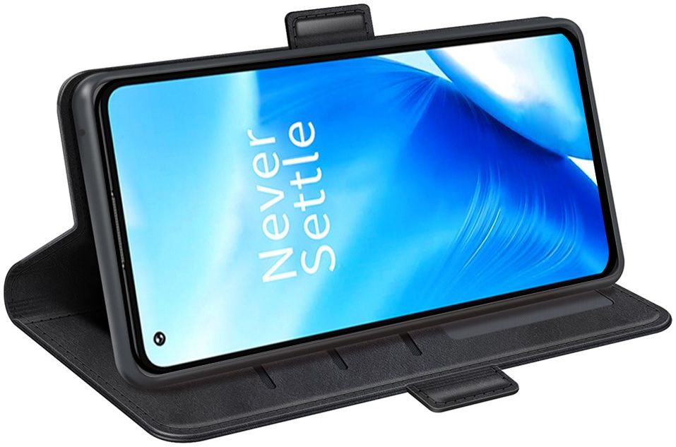 Oppo Reno 8 Lite Hoesje Portemonnee Book Case Kunstleer Zwart afbeelding 5