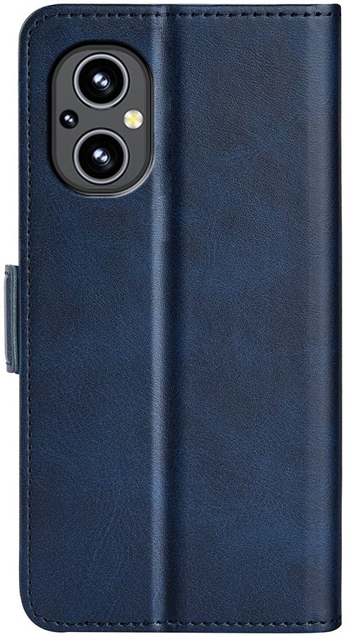 Oppo Reno 8 Lite Hoesje Portemonnee Book Case Kunstleer Blauw afbeelding 4
