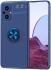 Oppo Reno 8 Lite Hoesje Magnetische Ring Kickstand Blauw afbeelding 1