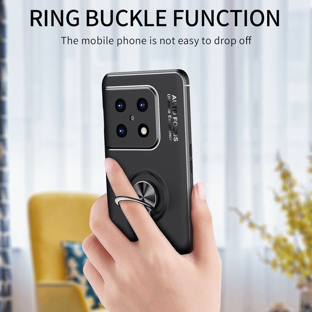 Oneplus 10 Pro 5G Hoesje Magnetische Ring Kickstand Zwart afbeelding 10