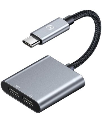 MCDODO USB-C naar Dual USB-C Headset Splitter 60W PD Adapter Kabels