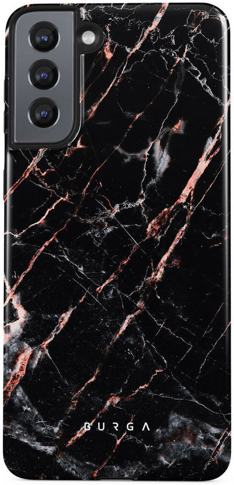 Burga Tough Case Samsung Galaxy S22 Hoesje Rose Gold Marble afbeelding 1
