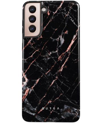 Burga Tough Case Samsung Galaxy S22 Plus Hoesje Rose Gold Marble Hoesjes
