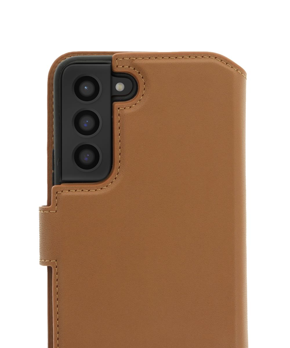 Minim 2-in-1 Samsung Galaxy S22 Hoesje Book Case en Back Cover Bruin afbeelding 2