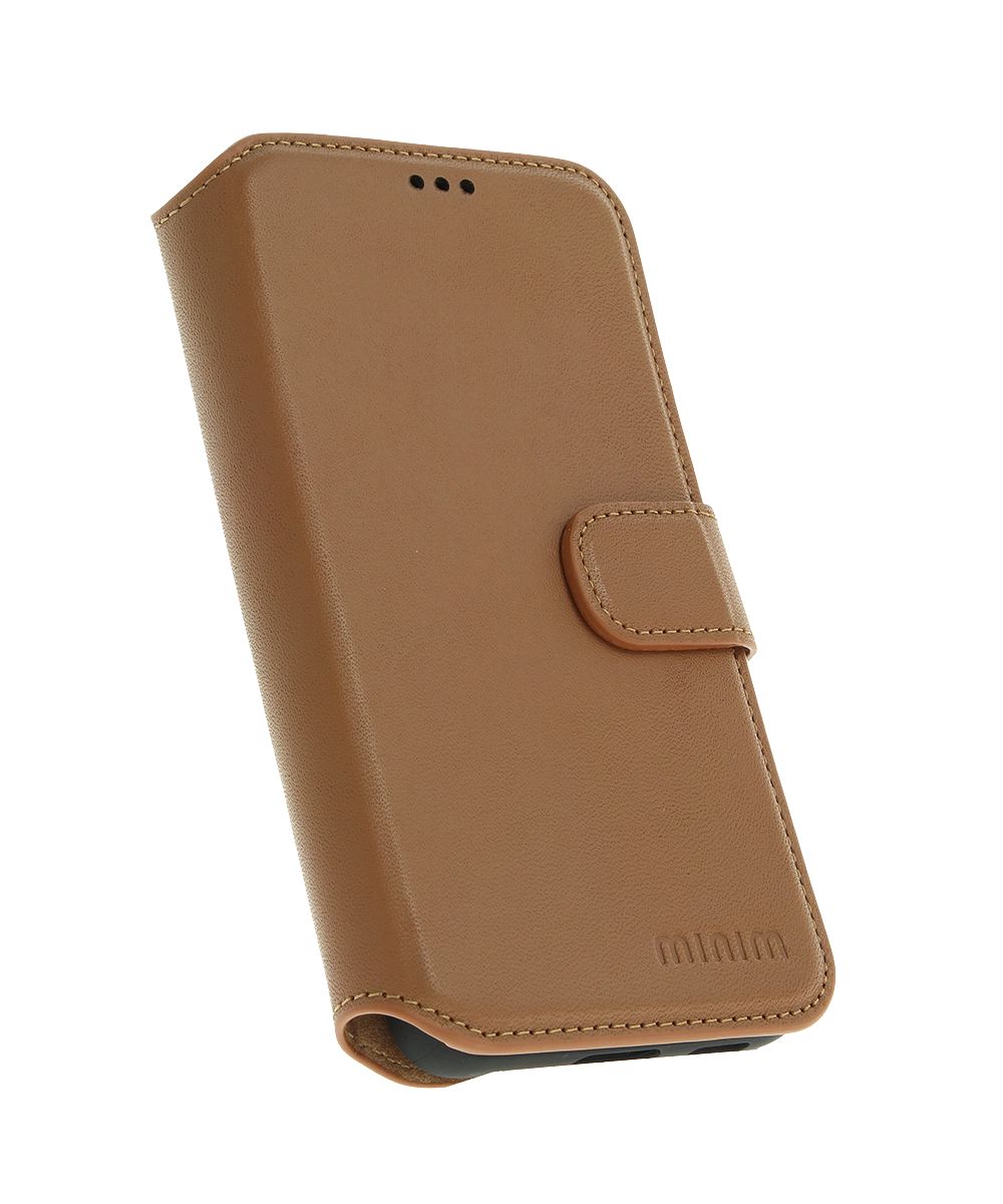 Minim 2-in-1 Samsung Galaxy S22 Hoesje Book Case en Back Cover Bruin afbeelding 3