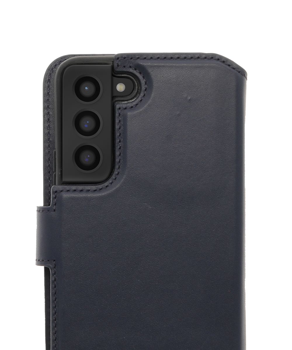 Minim 2-in-1 Samsung Galaxy S22 Hoesje Book Case en Back Cover Blauw afbeelding 2