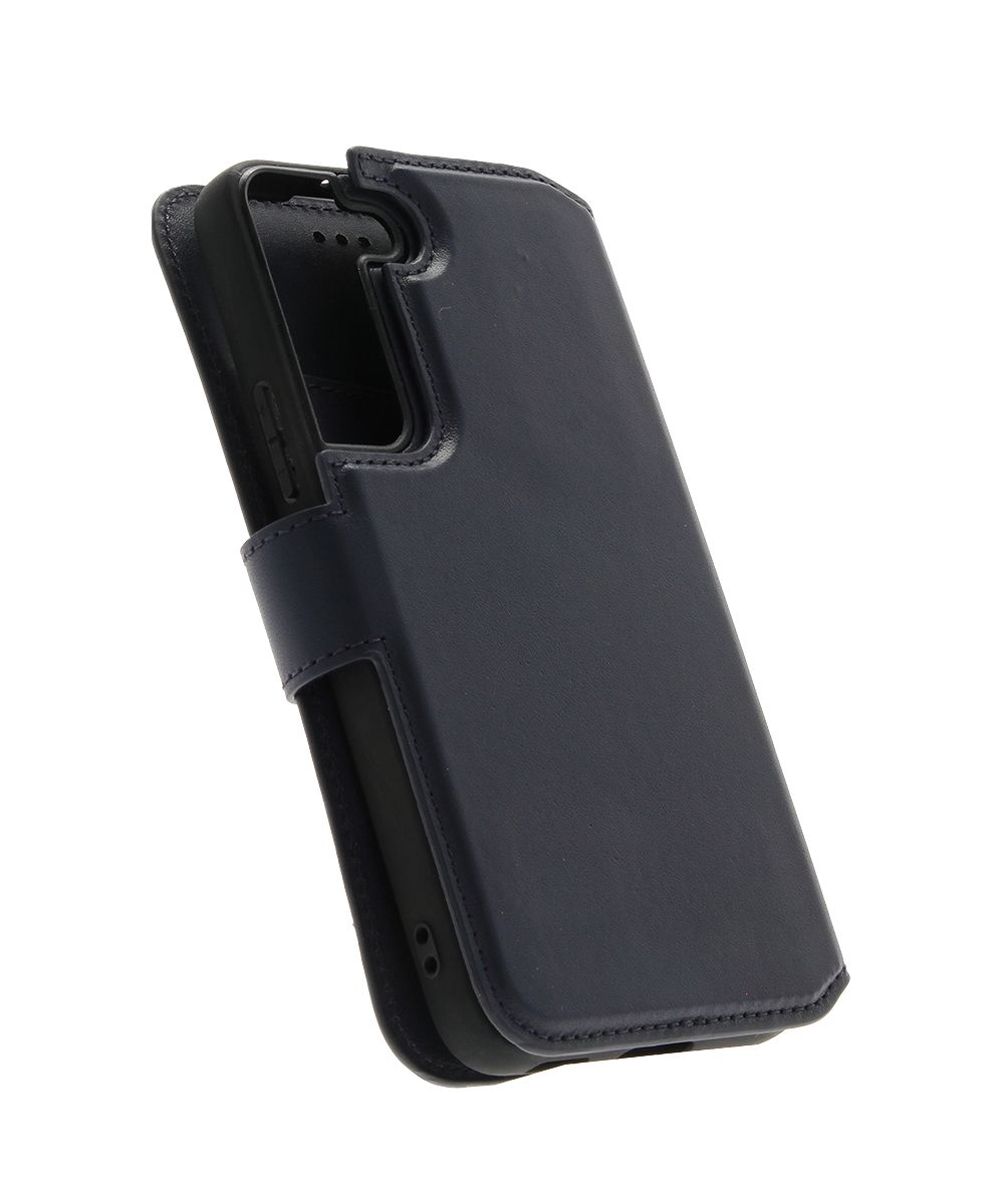 Minim 2-in-1 Samsung Galaxy S22 Hoesje Book Case en Back Cover Blauw afbeelding 4