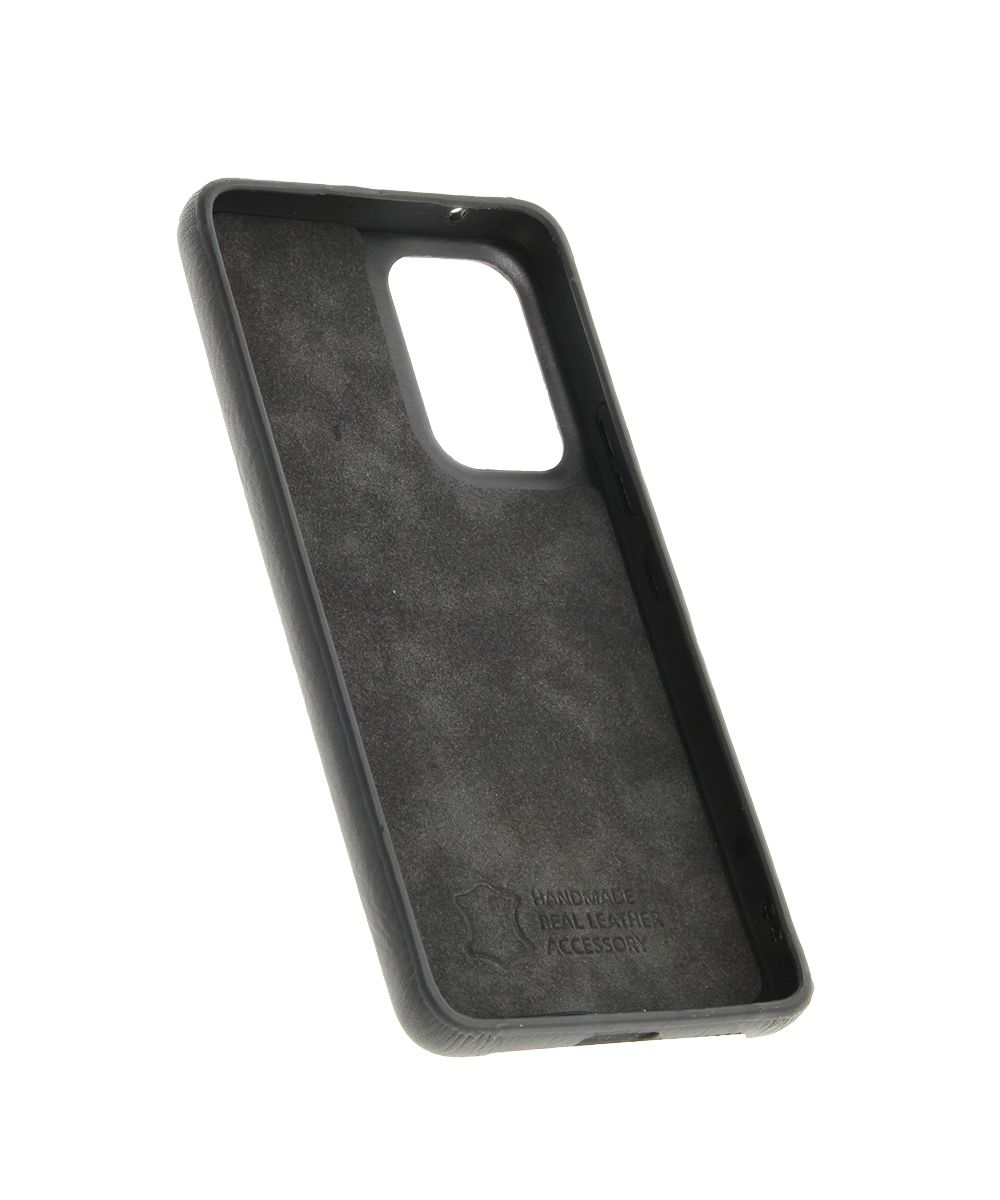Minim Samsung Galaxy A53 Hoesje Back Cover Leer Zwart afbeelding 4