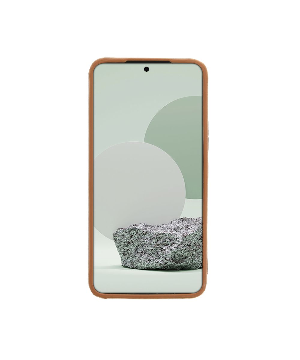 Minim Samsung Galaxy A53 Hoesje Back Cover Leer Cognac afbeelding 3