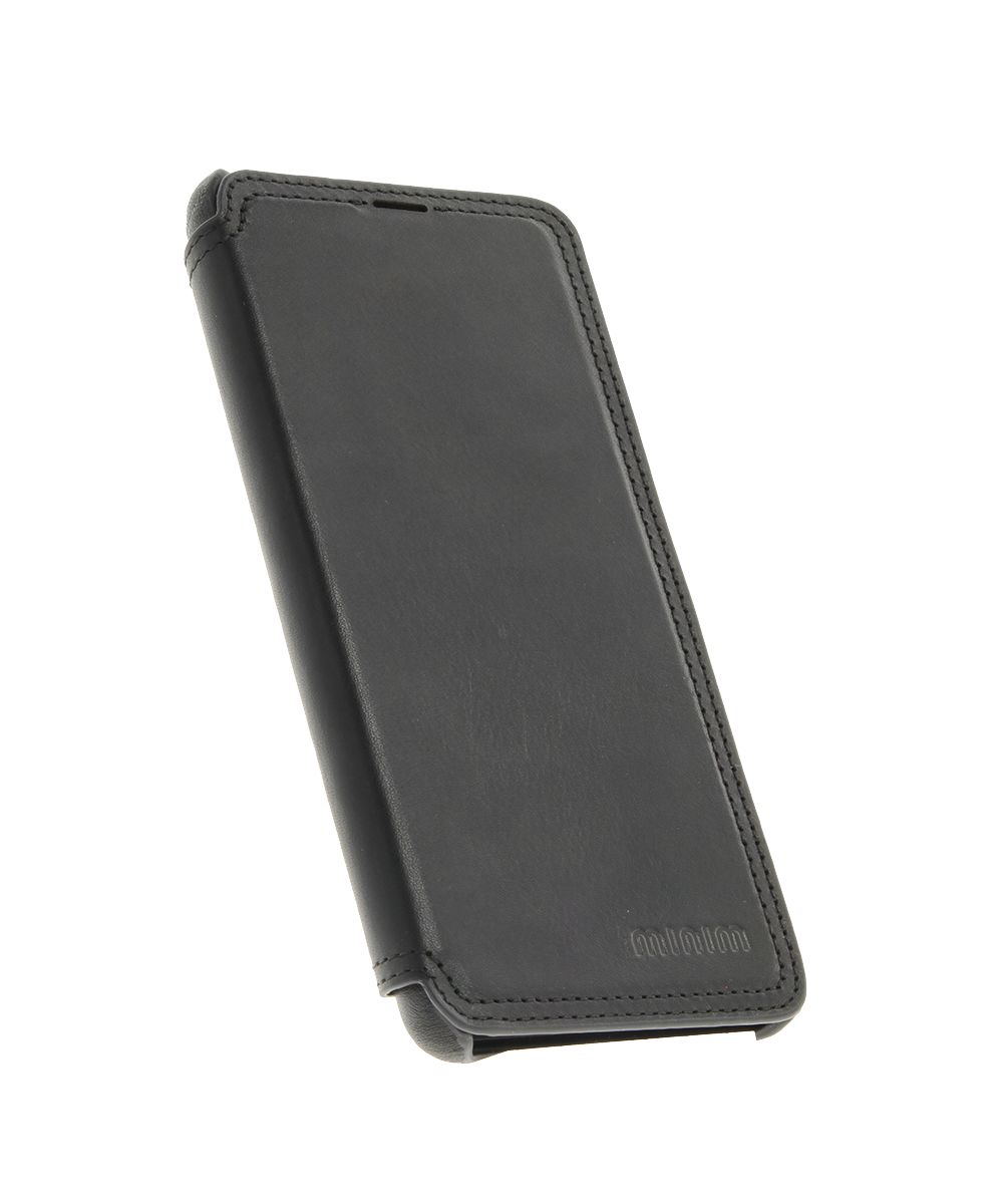 Minim Samsung Galaxy A53 Hoesje Echt Leer Book Case Zwart afbeelding 3