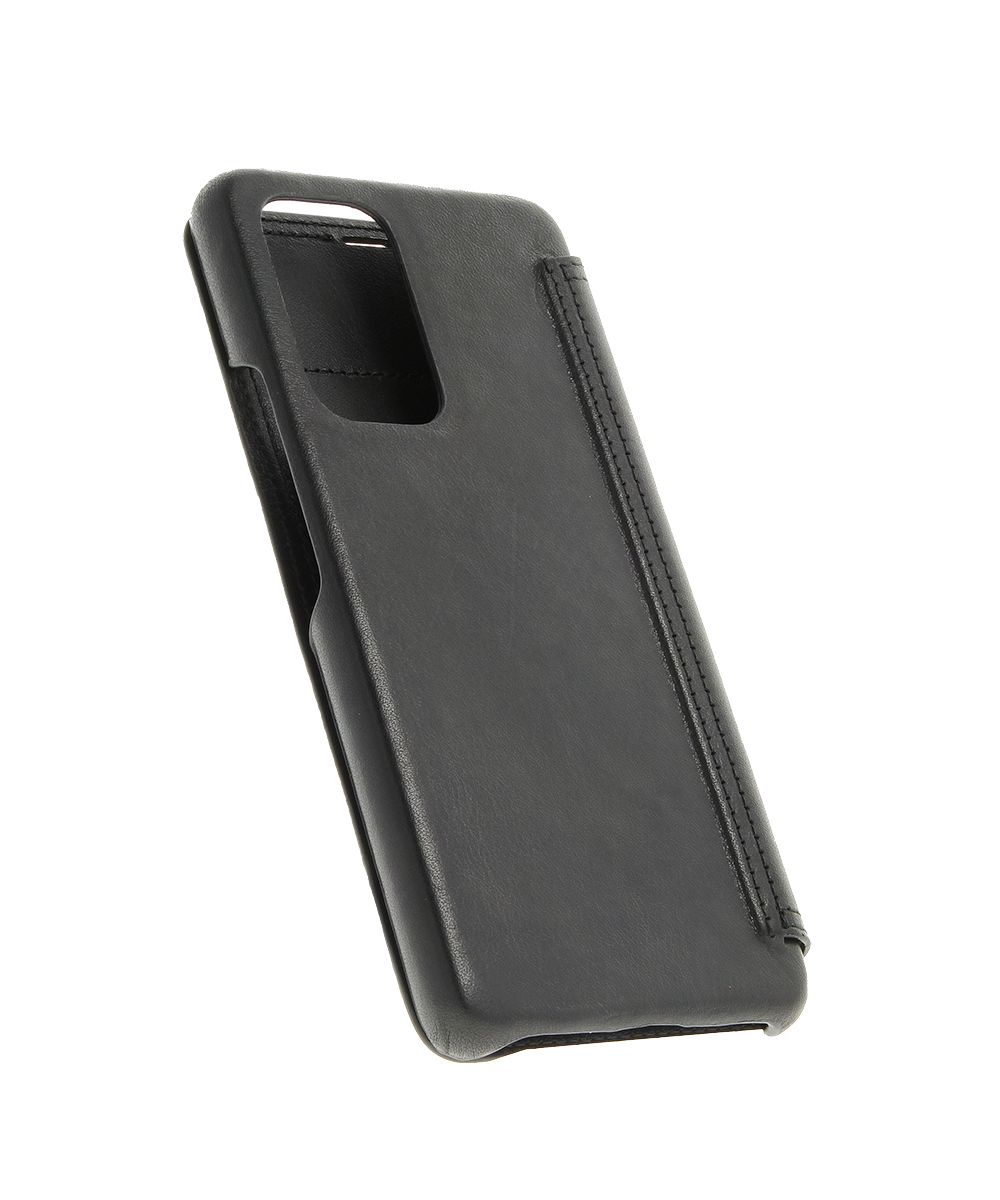 Minim Samsung Galaxy A53 Hoesje Echt Leer Book Case Zwart afbeelding 4