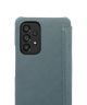 Minim Samsung Galaxy A53 Hoesje Echt Leer Book Case Blauw