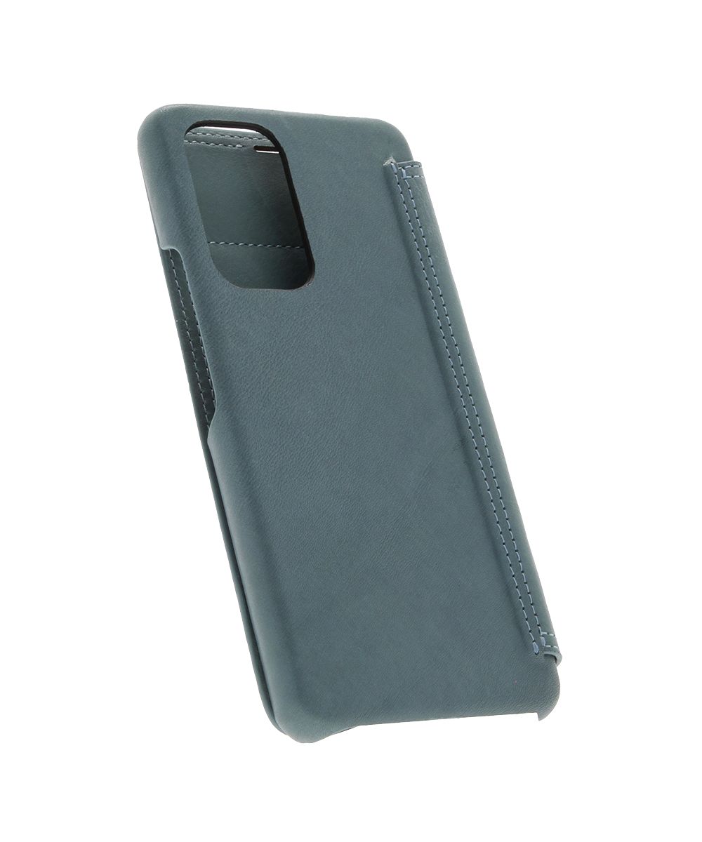 Minim Samsung Galaxy A53 Hoesje Echt Leer Book Case Blauw afbeelding 4