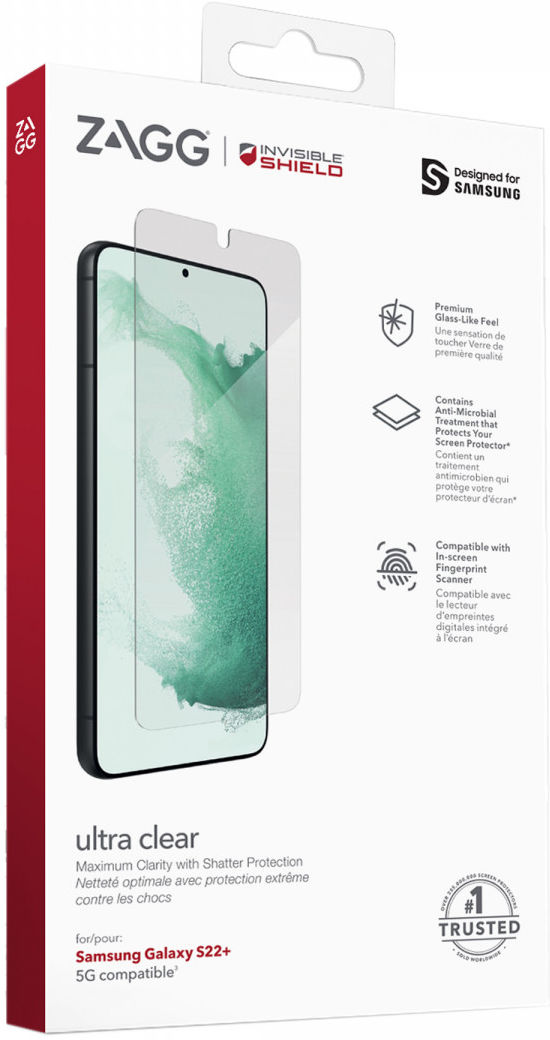 InvisibleShield Ultra Clear+ Samsung Galaxy S22 Plus Screen Protector afbeelding 1