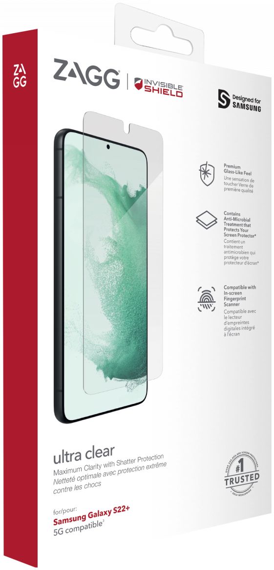 InvisibleShield Ultra Clear+ Samsung Galaxy S22 Plus Screen Protector afbeelding 12