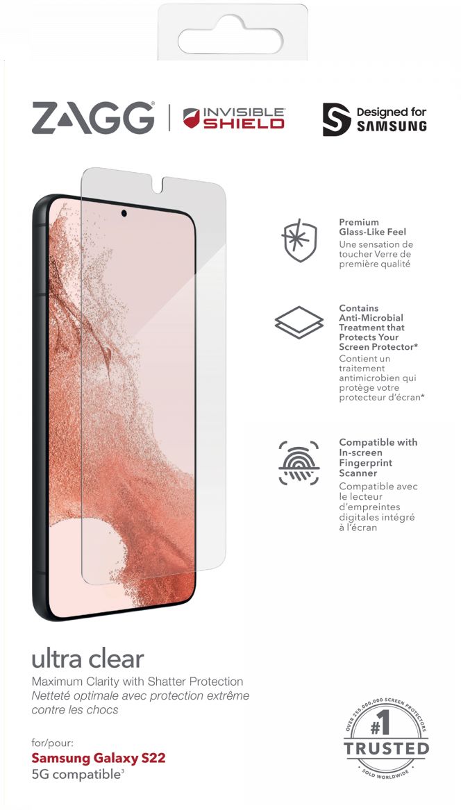 InvisibleShield Ultra Clear+ Samsung Galaxy S22 Screen Protector afbeelding 11