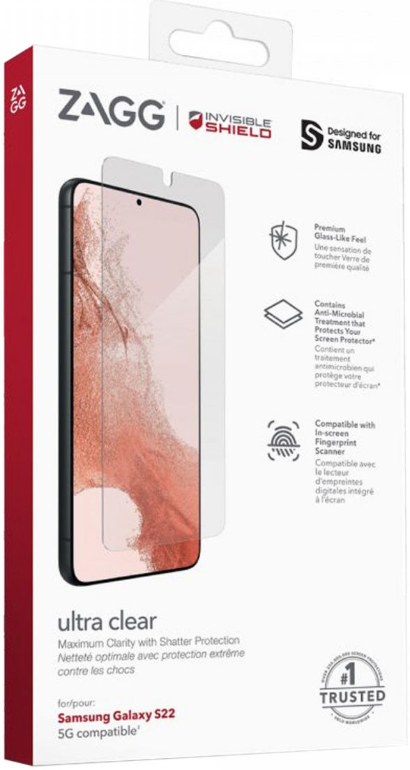 InvisibleShield Ultra Clear+ Samsung Galaxy S22 Screen Protector