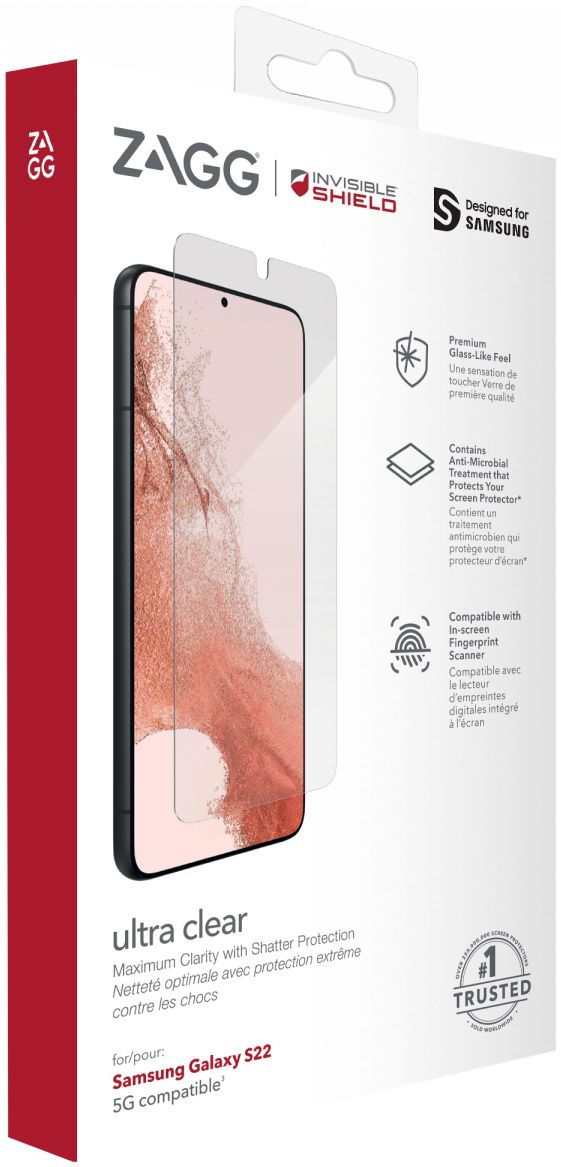 InvisibleShield Ultra Clear+ Samsung Galaxy S22 Screen Protector afbeelding 12