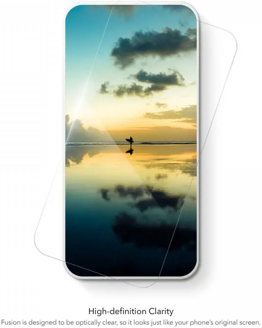 InvisibleShield Fusion D3O Samsung Galaxy S22 Plus Screen Protector afbeelding 6