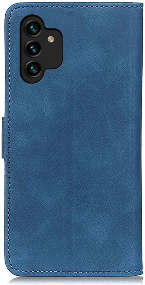 KHAZNEH Samsung Galaxy A13 4G Hoesje Retro Wallet Book Case Blauw afbeelding 3