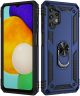 Samsung Galaxy A13 4G Hoesje met Kickstand Ring Back Cover Blauw