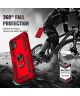 Samsung Galaxy A13 4G Hoesje met Kickstand Ring Back Cover Rood
