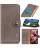 KHAZNEH Samsung Galaxy A13 4G Hoesje Portemonnee Book Case Khaki