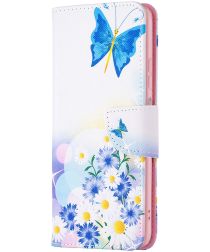 Samsung Galaxy A13 4G Hoesje Portemonnee Book Case Vlinder Print