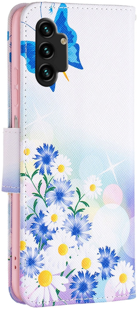 Samsung Galaxy A13 4G Hoesje Portemonnee Book Case Vlinder Print afbeelding 2