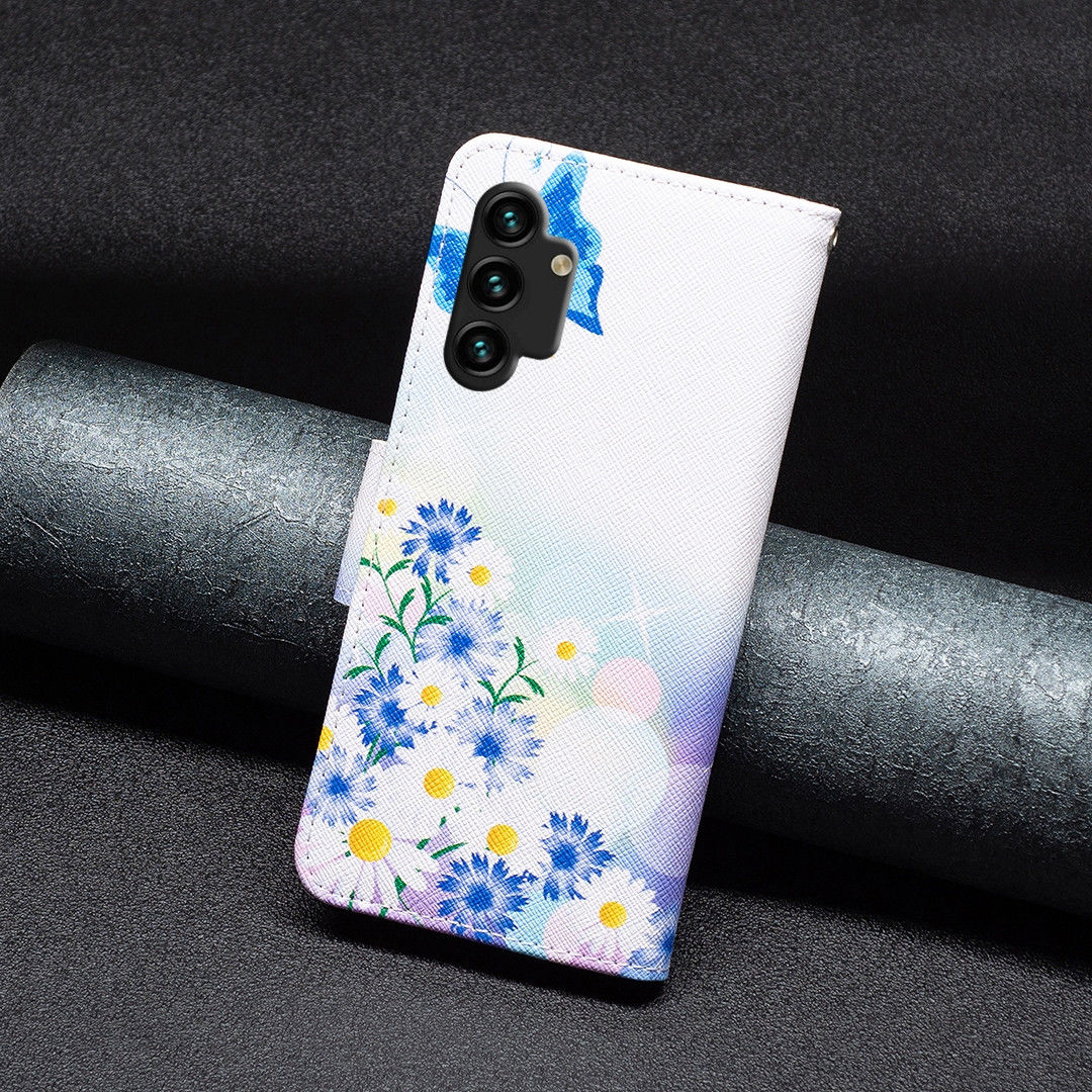 Samsung Galaxy A13 4G Hoesje Portemonnee Book Case Vlinder Print afbeelding 7