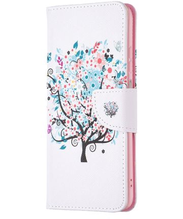 Samsung Galaxy A13 4G Hoesje Portemonnee Book Case Tree Print Hoesjes