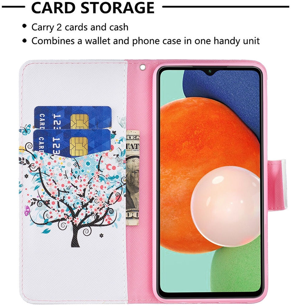 Samsung Galaxy A13 4G Hoesje Portemonnee Book Case Tree Print afbeelding 3