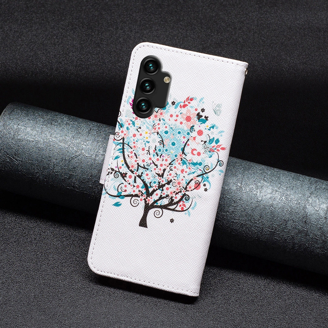 Samsung Galaxy A13 4G Hoesje Portemonnee Book Case Tree Print afbeelding 7