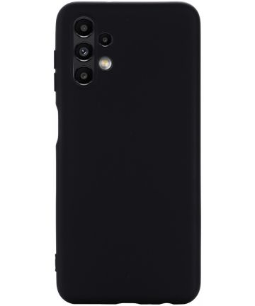 Samsung Galaxy A13 4G Hoesje Siliconen Back Cover Zwart Hoesjes