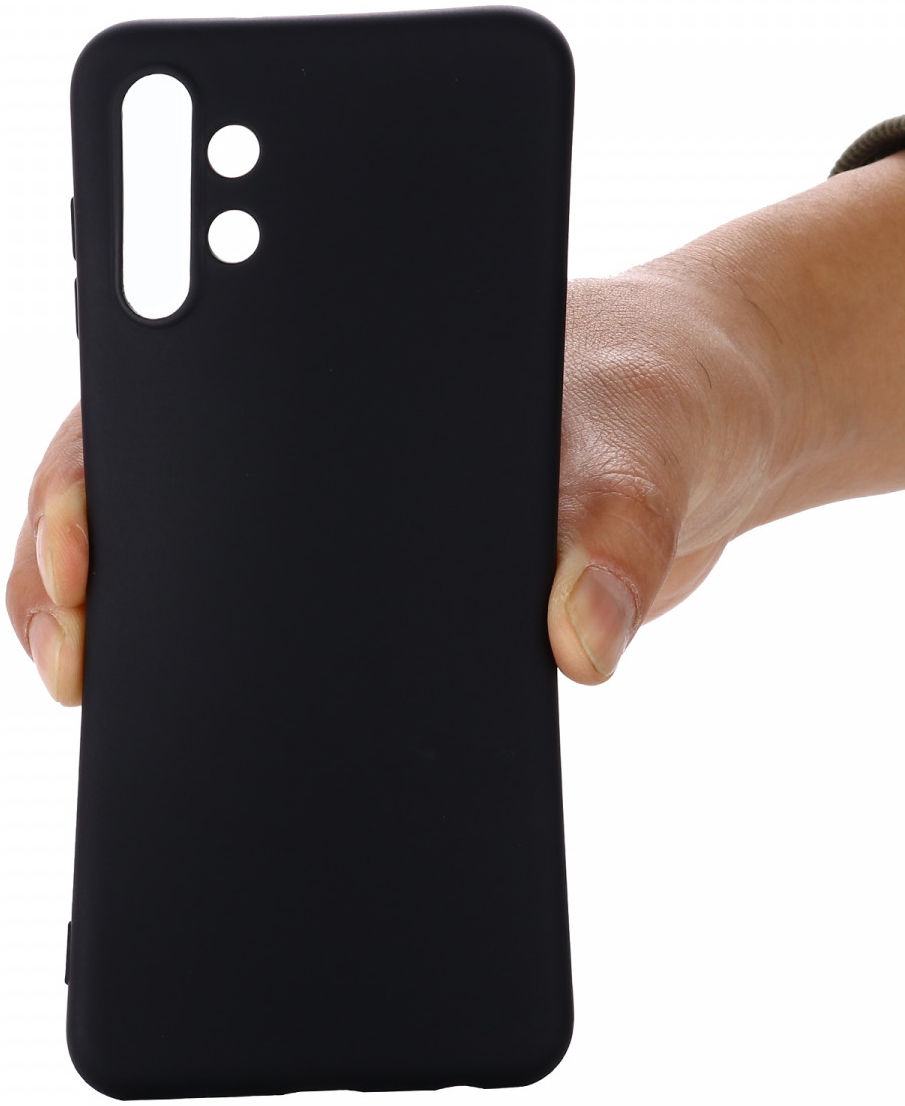 Samsung Galaxy A13 4G Hoesje Siliconen Back Cover Zwart afbeelding 4