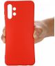 Samsung Galaxy A13 4G Hoesje Siliconen Back Cover Rood