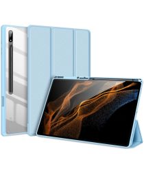 Dux Ducis Toby Samsung Galaxy Tab S8 Ultra Hoes Book Case Blauw