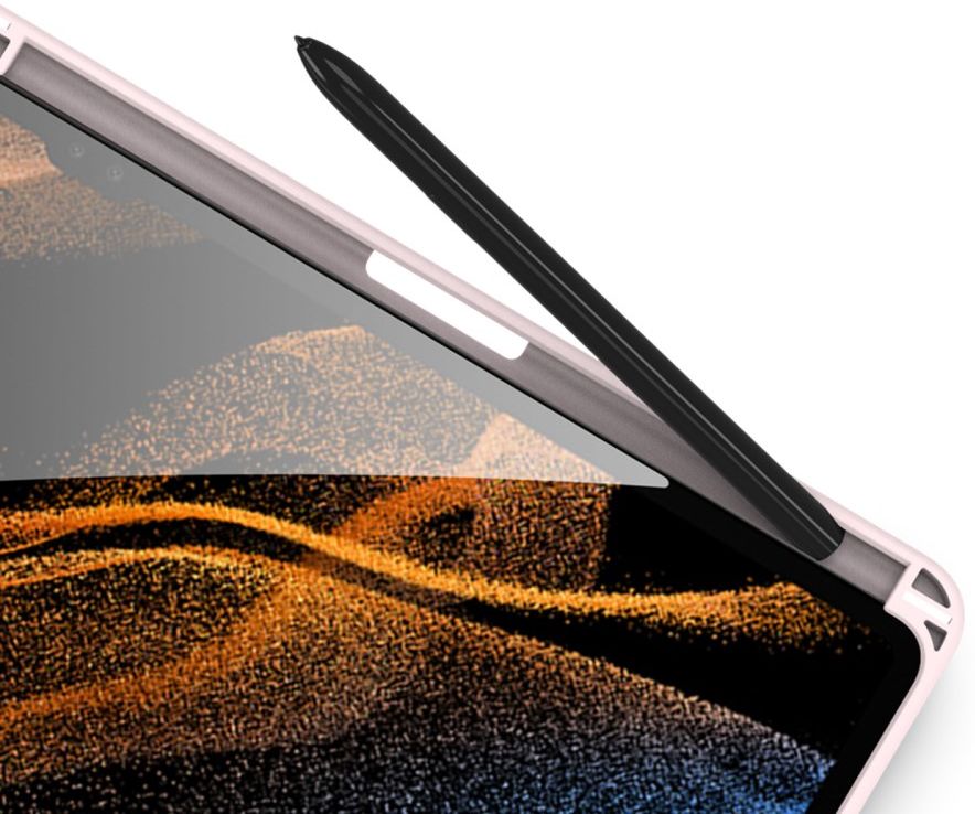 Dux Ducis Toby Samsung Galaxy Tab S8 Ultra Hoes Book Case Roze afbeelding 5