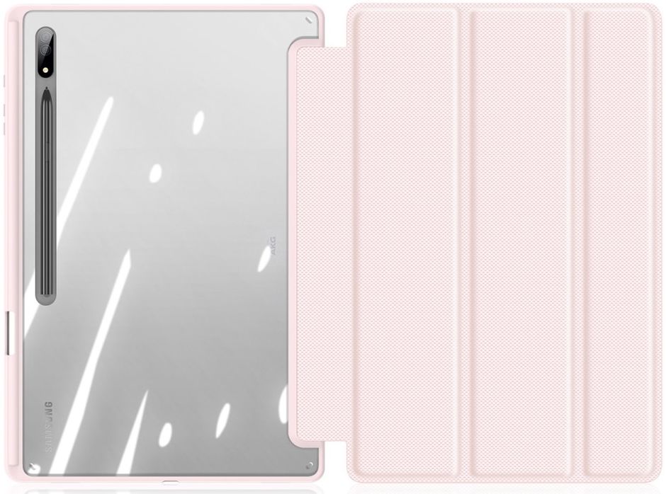 Dux Ducis Toby Samsung Galaxy Tab S8 Ultra Hoes Book Case Roze afbeelding 9