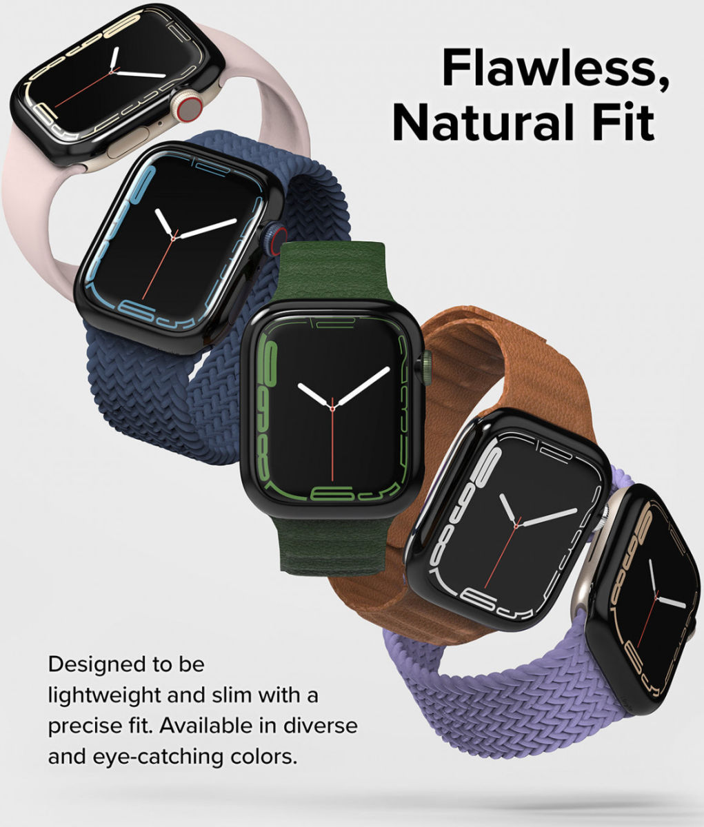 Ringke Bezel Styling Apple Wactch 7/8/9 41MM Randbeschermer Zwart afbeelding 6
