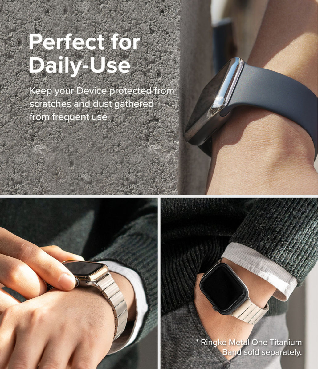 Ringke Bezel Styling Apple Wactch 7/8/9 41MM Randbeschermer Zwart afbeelding 8