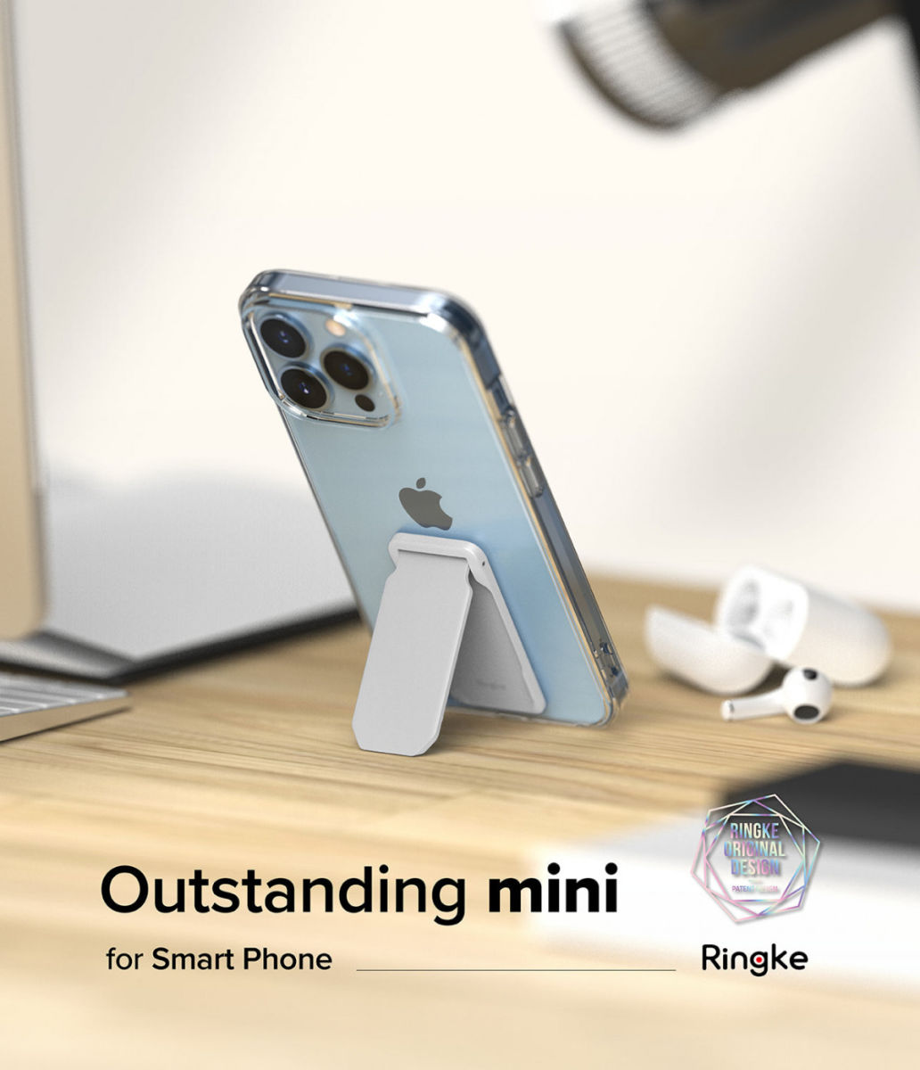 Ringke Kickstand voor Telefoonhoesjes Universele Standaard Grijs afbeelding 2