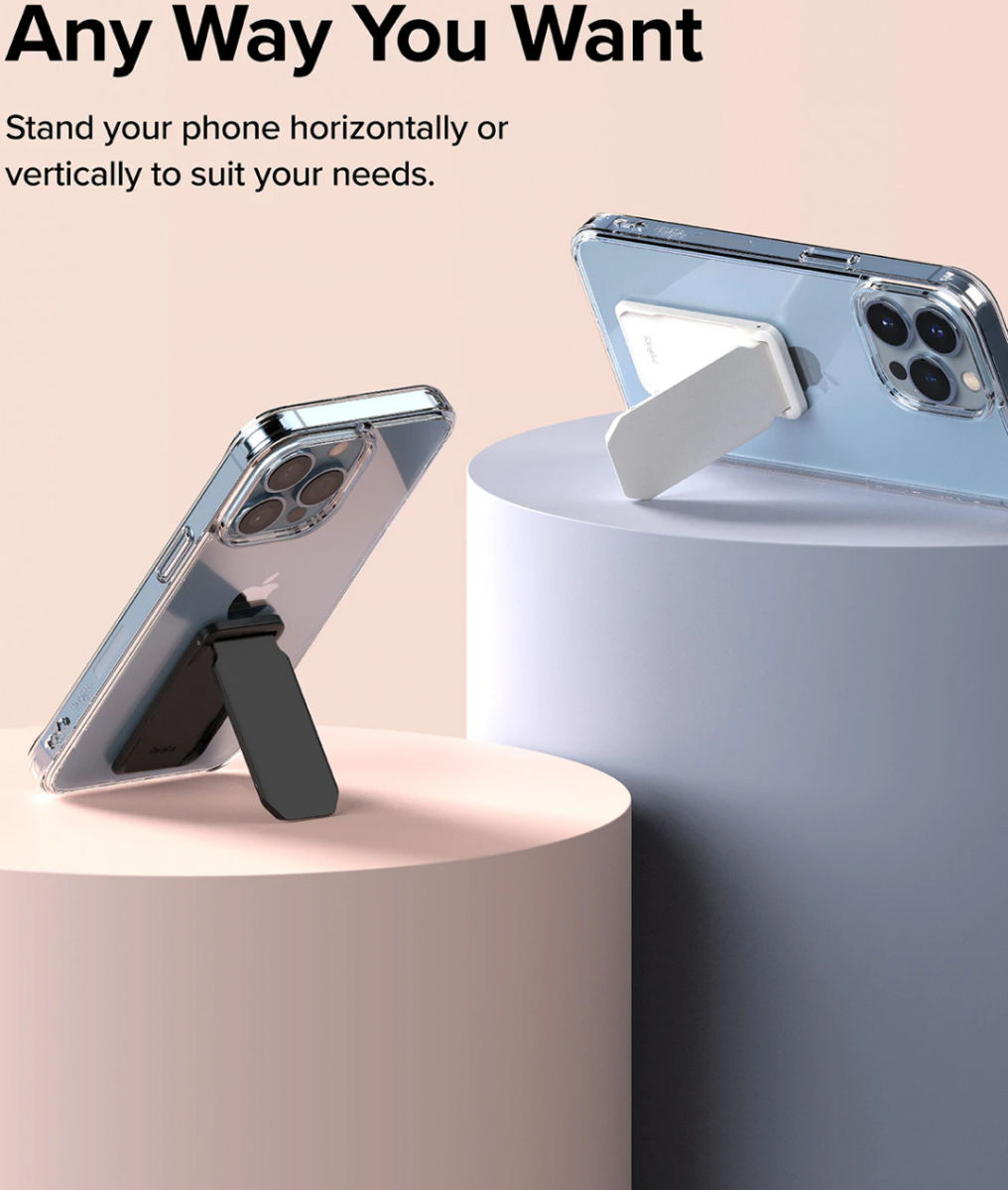 Ringke Kickstand voor Telefoonhoesjes Universele Standaard Grijs afbeelding 4