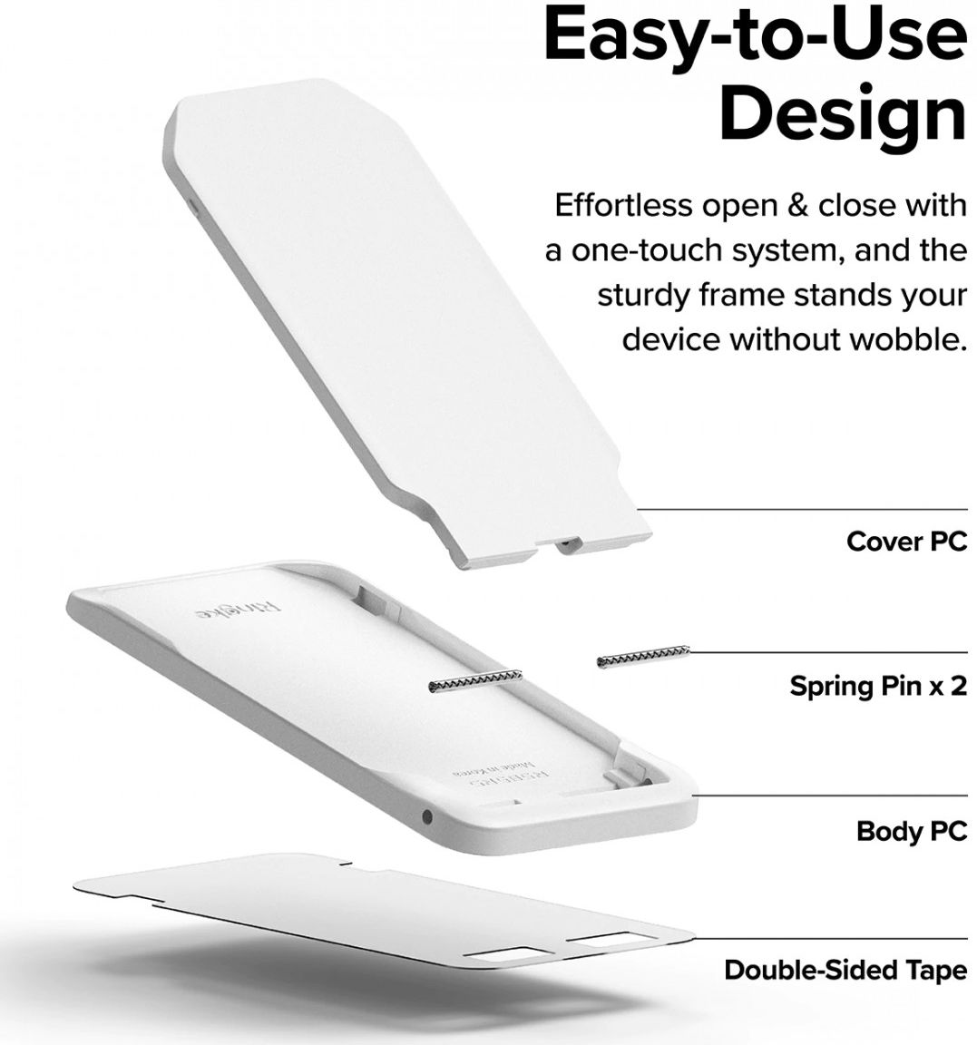 Ringke Kickstand voor Telefoonhoesjes Universele Standaard Grijs afbeelding 6